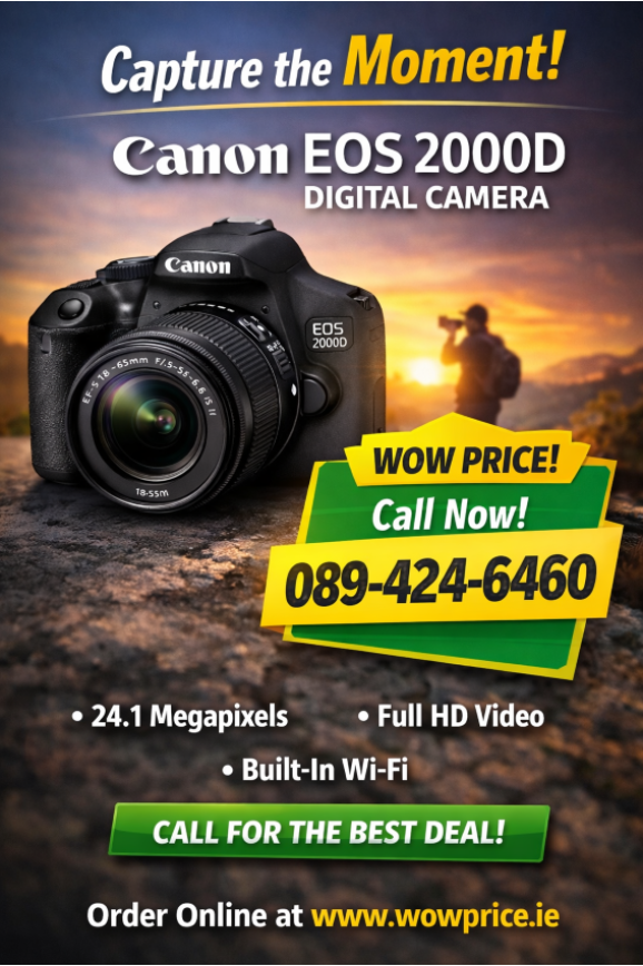 Canon EOS 2000D DSLR Camera