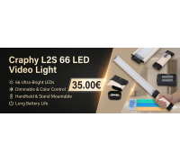 Craphy L2S 66 LED Handheld Magic Tube Video Light