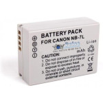 NB-7L Replacement Battery for Canon PowerShot G10 / G11 / G12 / SX30 IS - 0623