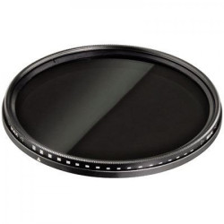 62mm Variable ND Filter ND2–ND400 - Slim Adjustable Fader Neutral Density Lens Filter - 13411