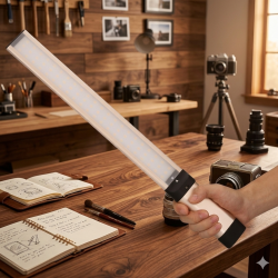 Craphy L2S 66 LED Handheld Magic Tube Video Light 5500K with Filters for DSLR & Camcorder - 6112