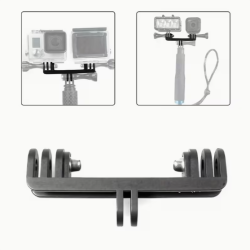 Dual Sport Camera Bracket Tripod Holder Handle Mount Adapter for GoPro & Action Cameras - 21641