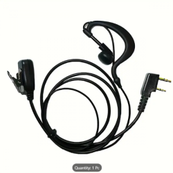 Kenwood Compatible Earpiece with Mic – Walkie Talkie Headset for Baofeng & Kenwood Radios - 2605