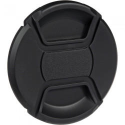 52mm Center Pinch Snap-on Front Lens Cap Cover with Anti-Lost Cord – Universal Camera Lens Protection - 11211