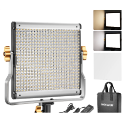 NEEWER NL480 Bi-Color LED Video Panel Light 3200K–5600K with Barn Doors - 29223