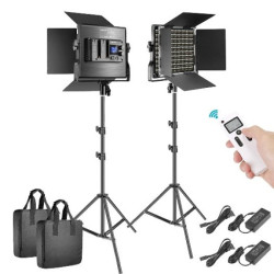Neewer Advanced 2.4G 660 Bi-Color LED Video & Photography Lighting Kit - 6212