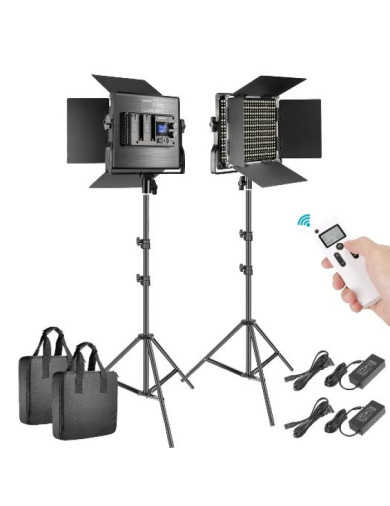 Neewer Advanced 2.4G 660 Bi-Color LED Video & Photography Lighting Kit - 6212
