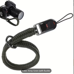 High-Strength Paracord Camera Wrist Strap with Quick Release – Professional Anti-Drop DSLR Hand Strap - 21244