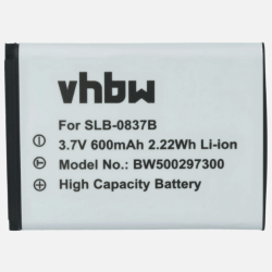 SLB-0837B Samsung Replacement Battery - Li-Ion for Digimax Cameras - 06810